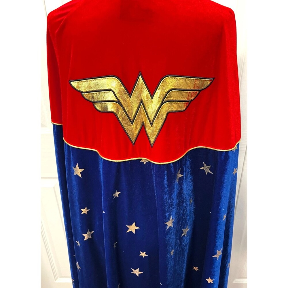 Wonder Woman Adult Costume Accessory Cape Velvet DC Comics Superhero Halloween - Picture 6 of 12